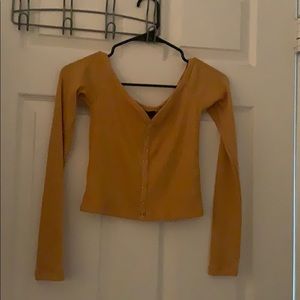 Women’s long sleeve crop dress top